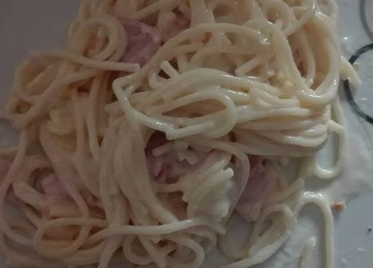 Spaghettis façon croziflette