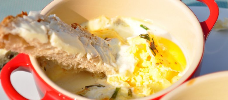 oeufs cocotte crème camembert au cookeo