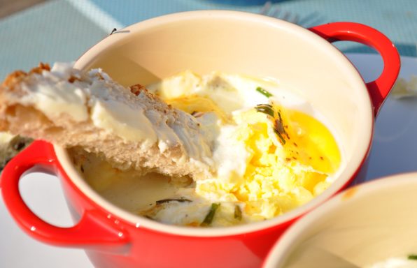 oeufs cocotte crème camembert au cookeo