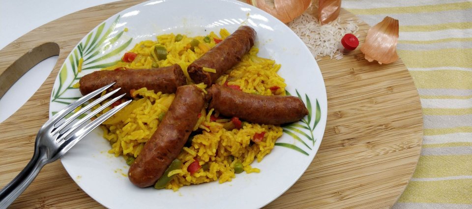 Riz aux merguez façon paella au cookeo