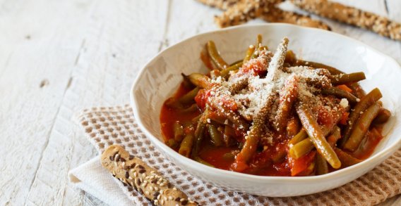 Haricots verts sauce tomate au cookeo