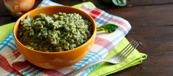 Risotto d'épinard à la crème au cookeo