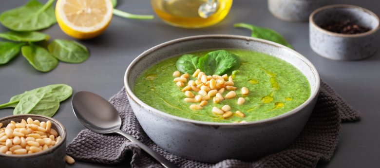 Velouté de chou-fleur aux épinards au cookeo