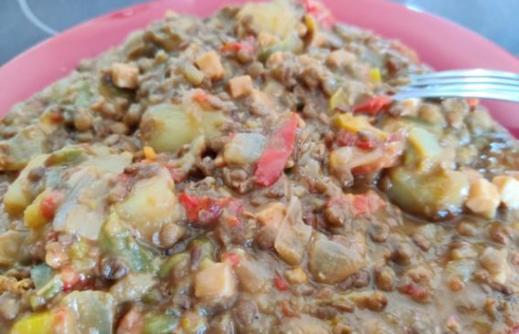 Lentilles à l'espagnole au cookeo