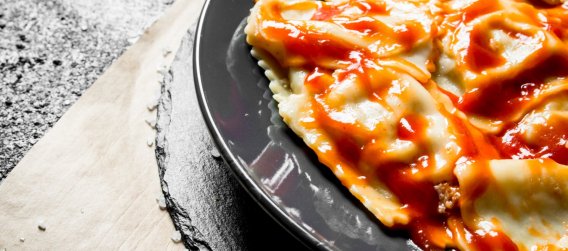 Raviolis de bœuf à la sauce tomate au cookeo