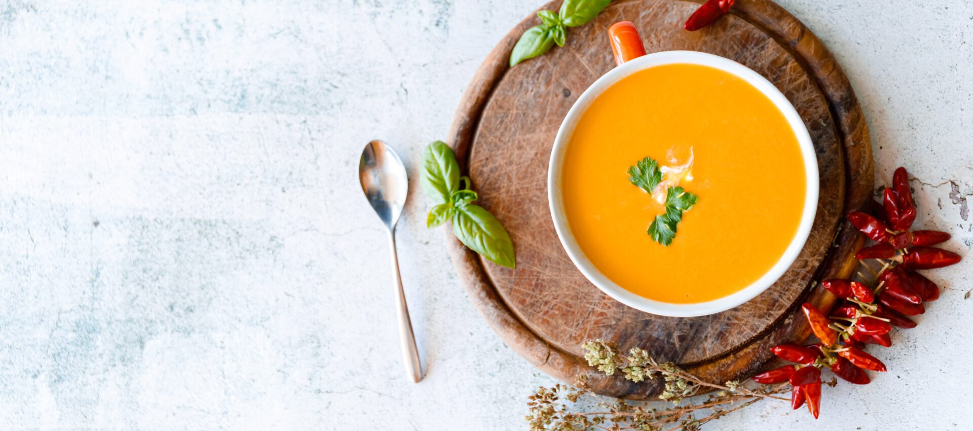 Velouté froid touche exotique au cookeo