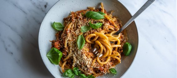 Bolognaise Végétarienne à base de lentilles au cookeo