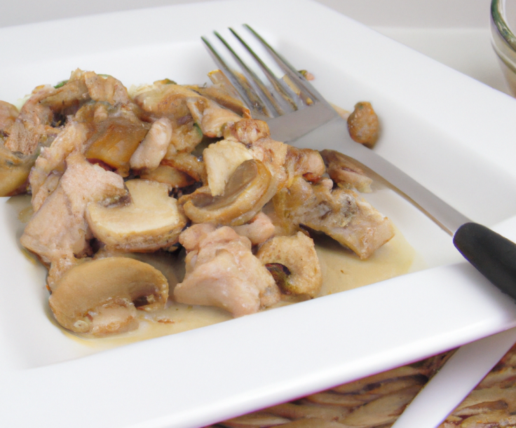 Poulet aux champignons au cookeo