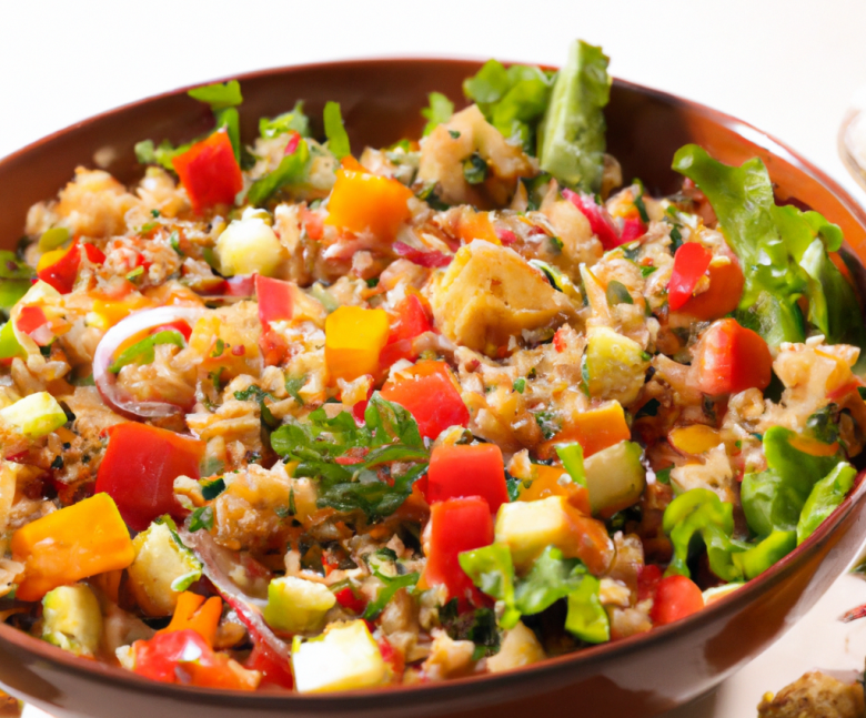 Salade de quinoa aux légumes croquants