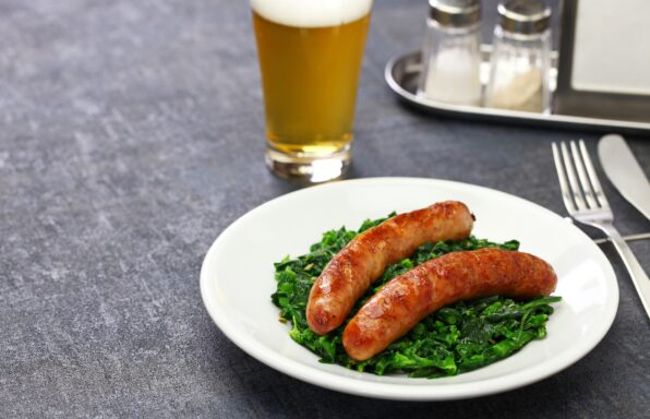 Cime di rapa et saucisse piquante