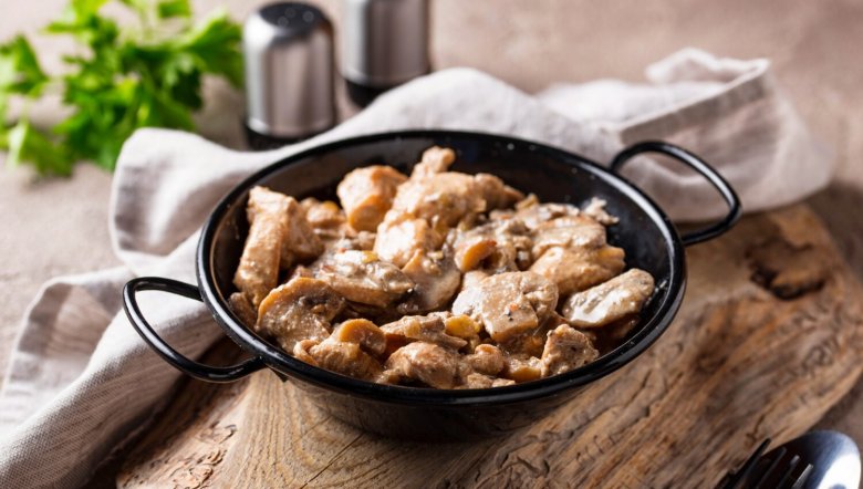 Seitan et Champignons à la crème de soja