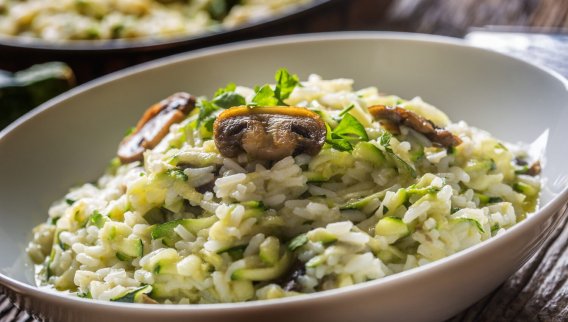 Risotto aux Courgettes et Champignons Façon Cookeo