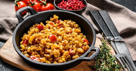 Riz Basmati Parfumé aux Œufs et Tomates Épicées au Cookeo