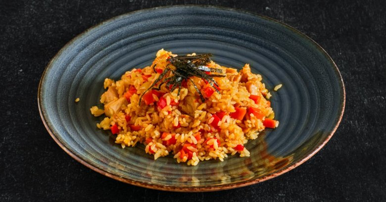 Risotto au Curry de Poulet et Poivron Rouge au Cookeo