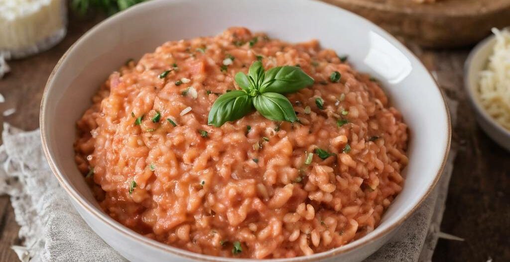 Risotto à la sauce tomate