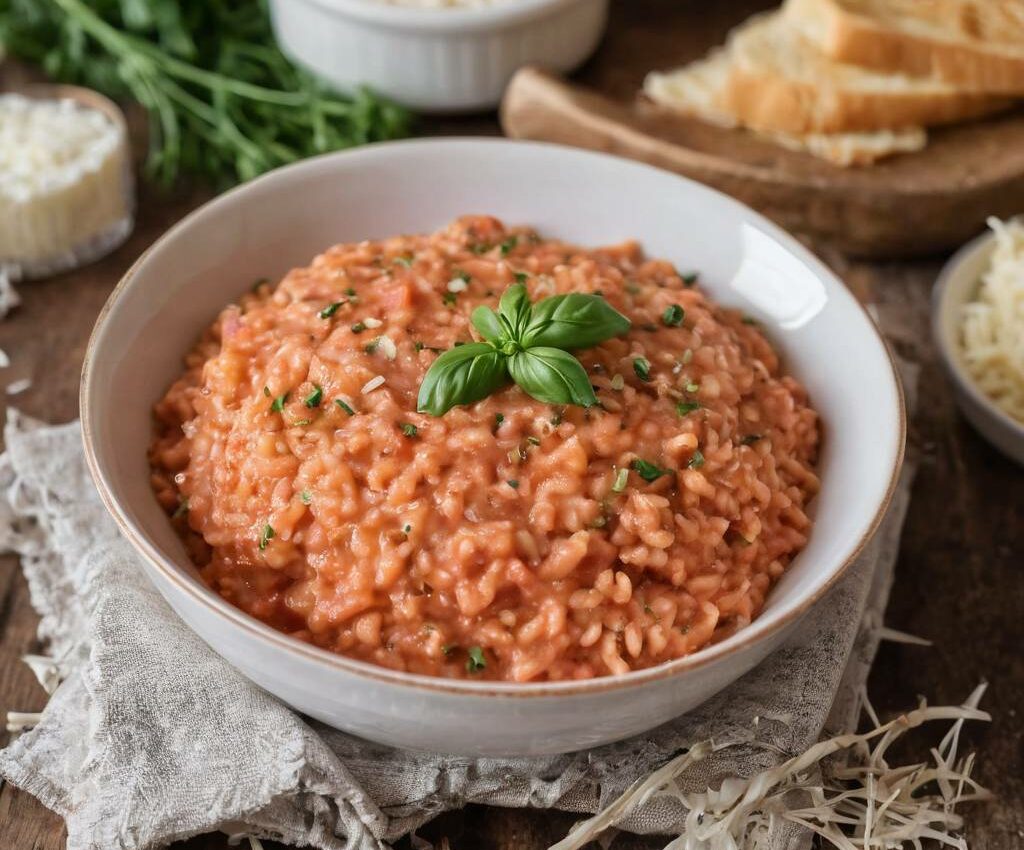 Risotto à la sauce tomate