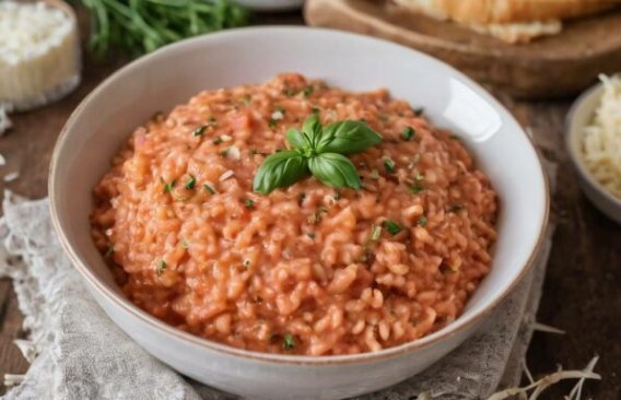 Risotto à la sauce tomate