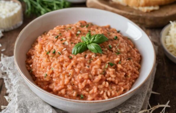 Risotto à la sauce tomate