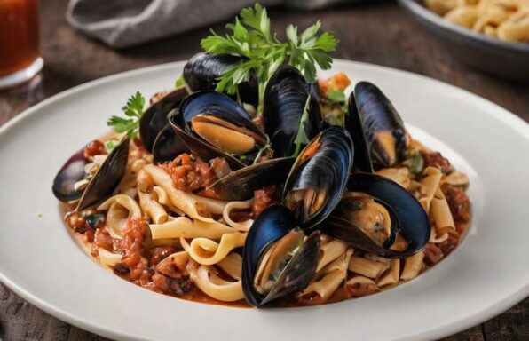 Pâtes aux moules et chorizo à la tomate au Cookeo : un délice rapide et plein de saveurs