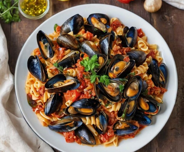 Pâtes aux moules, chorizo, poivron et sauce tomate : un mélange de saveurs méditerranéennes