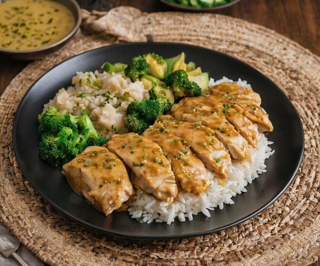 Filets de poulet au deux moutardes et au miel