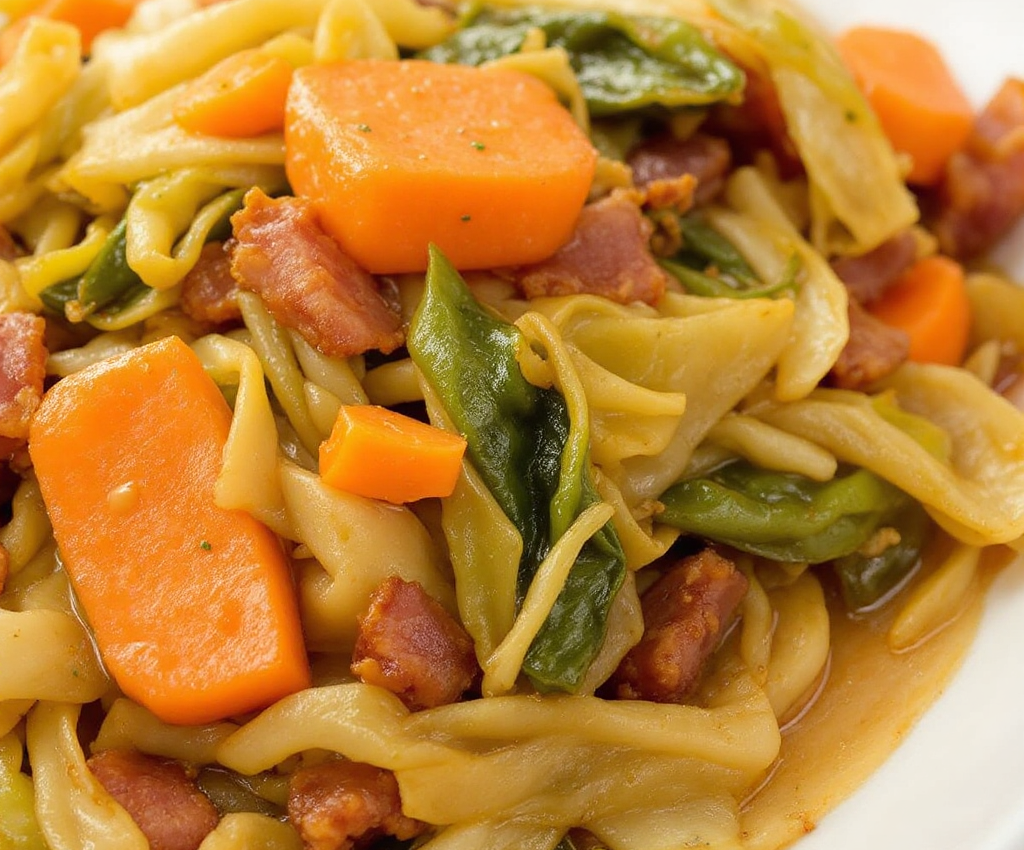 Chou Chinois au Lard Fumé et Carottes au Cookeo