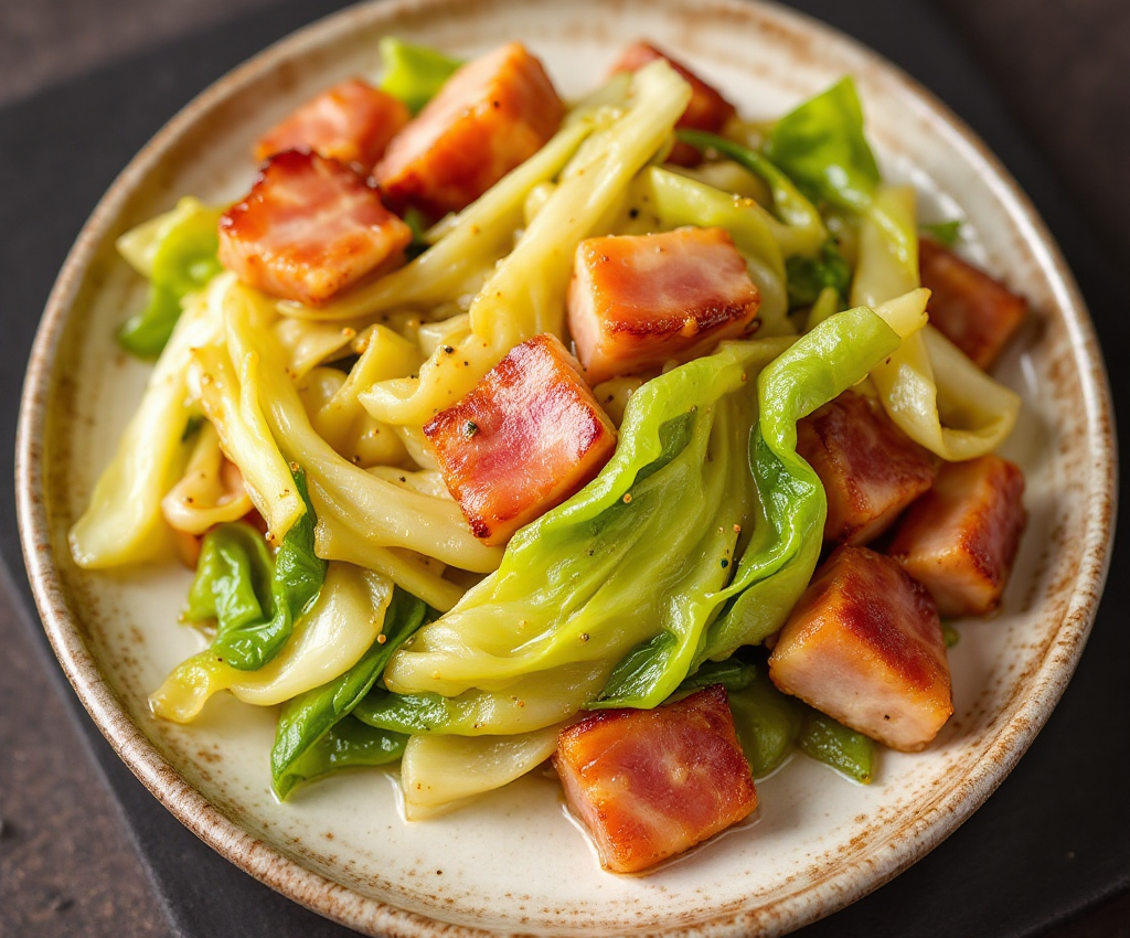 Préparation chou chinois et lard fumé au cookeo