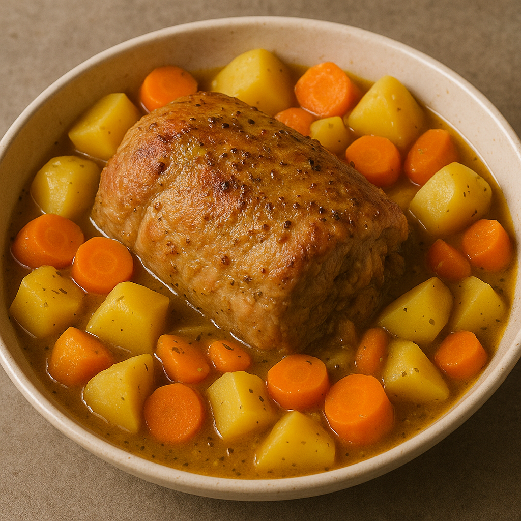Palette à la diable aux pommes de terre et carottes au cookeo